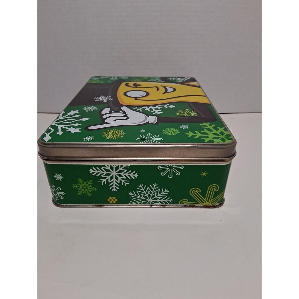 Vintage Mr. Peanut Planters Nuts Christmas Tin 9 x‎ 7 - Picture 3 of 7